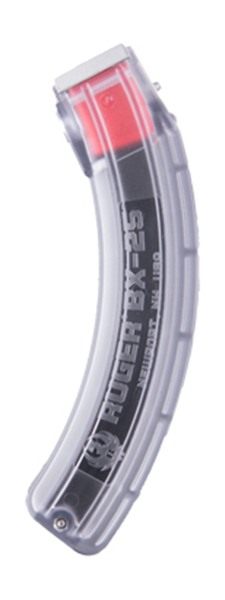 Ruger 90591 BX-25 25rd Magazine Fits 10/22/SR/77/Charger 22LR Clear view 3