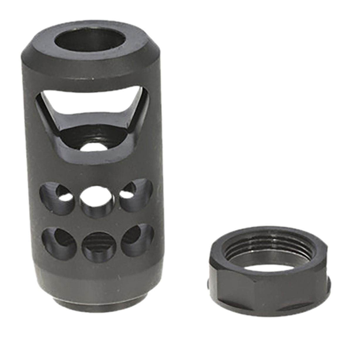 Ruger 90641 American Muzzle Brake Black Matte Steel 11/16inx24 Threads, 2.2