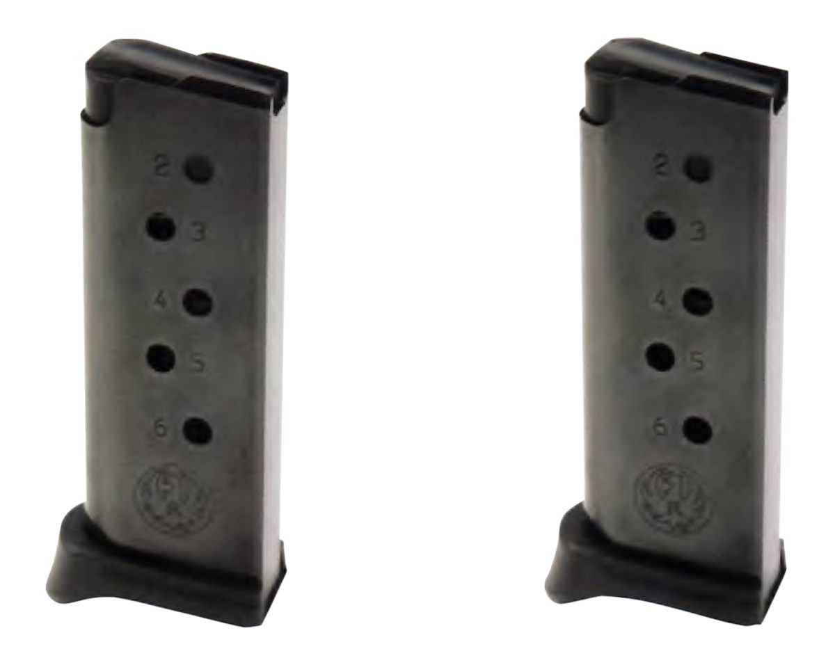 Ruger 90643 LCP Value Pack 6rd 380 ACP Blued Steel 2 Per