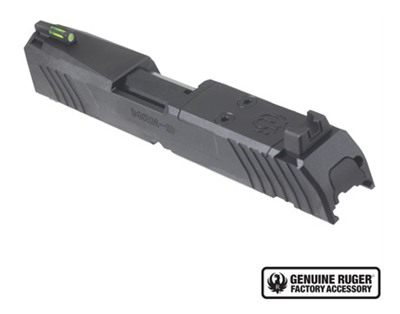 Sturm Ruger Max-9 Slide Assembly Fits 9mm Luger, Black Optic Ready/Serrated