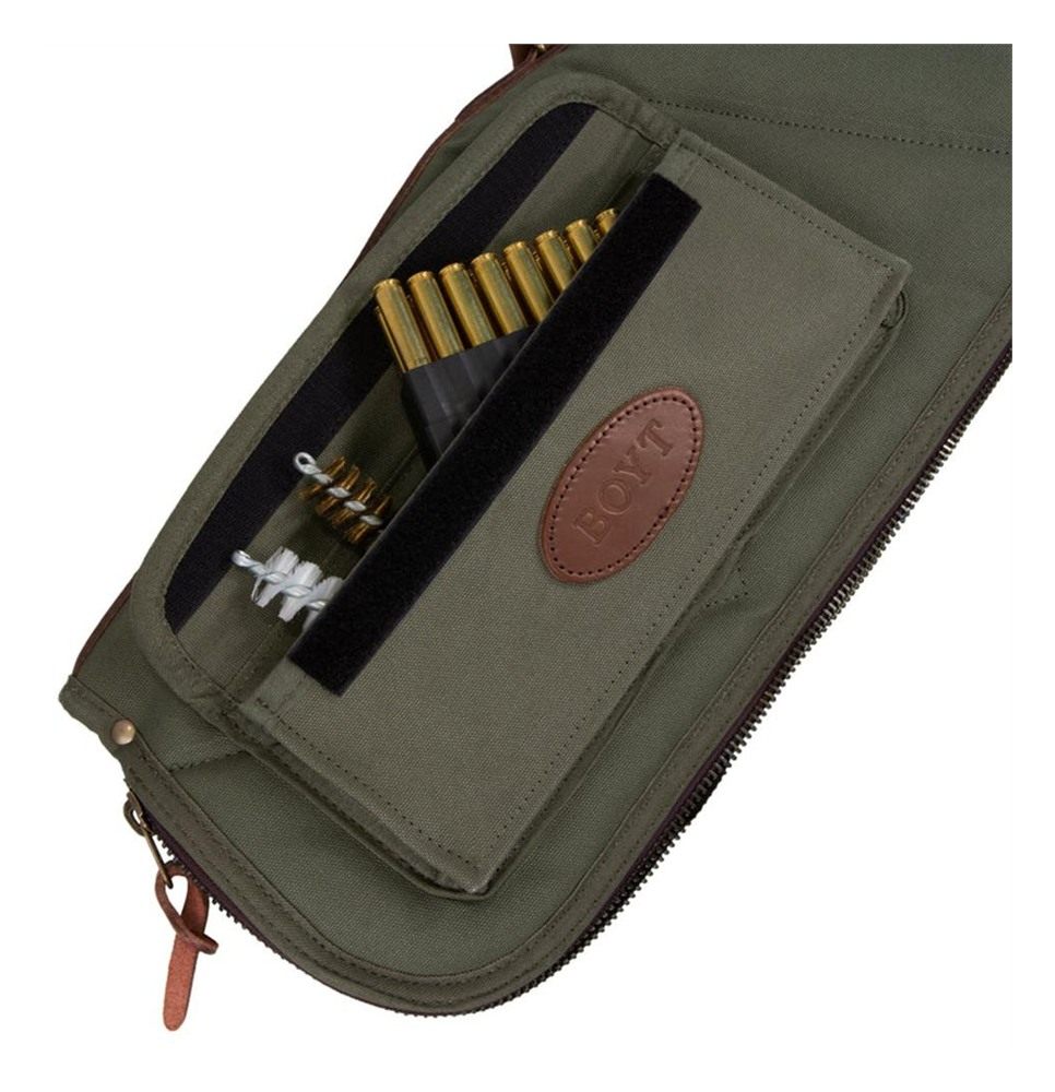Boyt Harness OGC4P4809 Signature Rifle Case 48in Waxed OD Green Canvas w/ A view 5