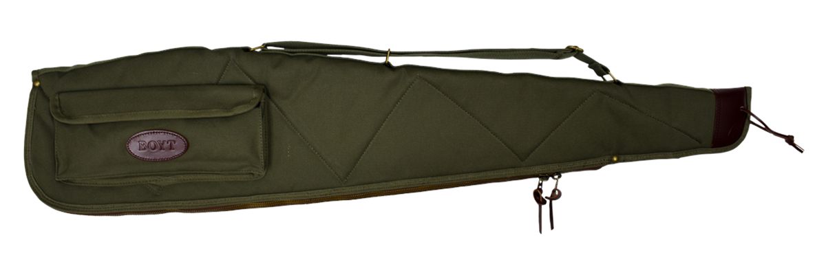 Boyt Harness OGC98PM09 Alaskan Rifle Case 44in Waxed OD Green Canvas w/ Bra