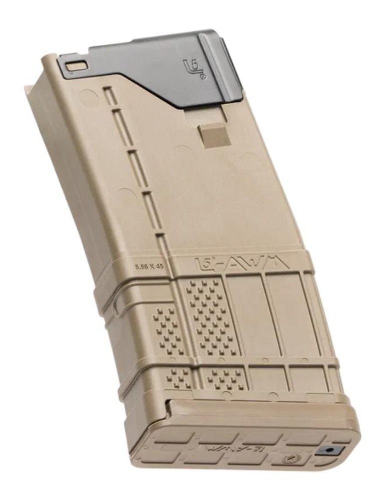 Lancer L5AWM Gen 2 Rifle Magazine FDE .223/5.56 20/rd view 4