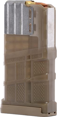 Lancer L7AWM Rifle Magazine Translucent Dark Earth .308 Win/7.62x5mm/6.5 Cr