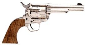 European Am. Arms EAA Bounty Hunter 357MAG 4.5in FS Nickel Wood