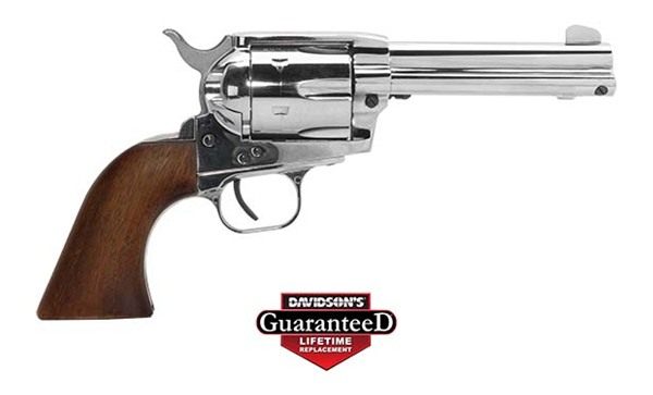 European American Armory EAA Bounty Hunter 44MAG 4.5in FS Nickel Wood