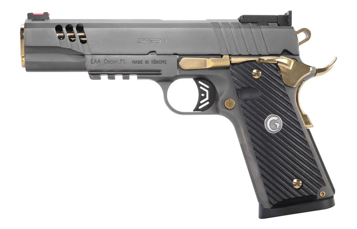 GIRSAN MC1911 NEGOTIATOR 45ACP MATCH TITANIUM/GOLD 8RD TALO
