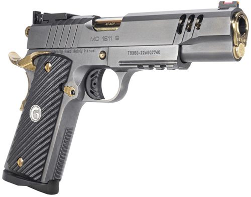 GIRSAN MC1911 NEGOTIATOR 45ACP MATCH TITANIUM/GOLD 8RD TALO view 2