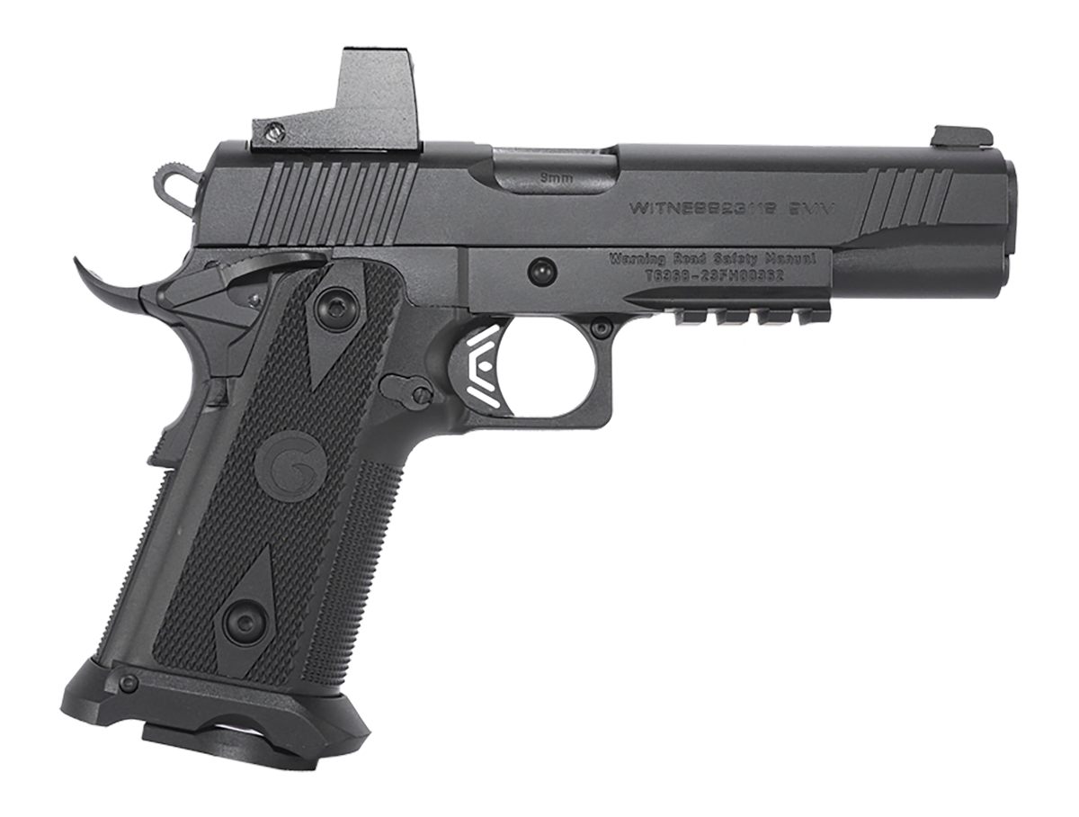 EAA Girsan 395020 Witness2311 9mm Luger 17+1 5in Black Steel Barrel, Optic view 2