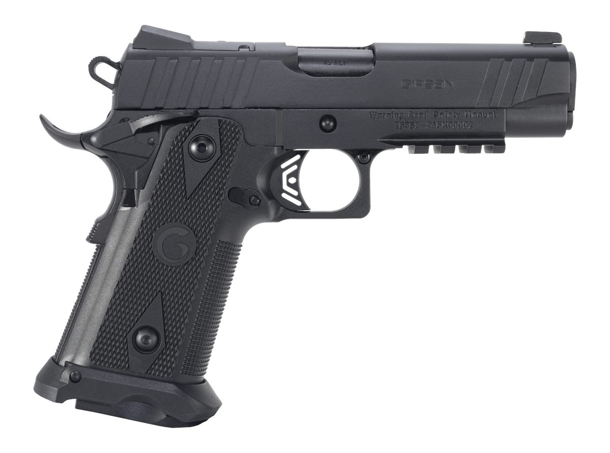 EAA Girsan 395050 Witness2311 45 ACP 11+1 4.25in Black Steel Barrel, Serrat view 2