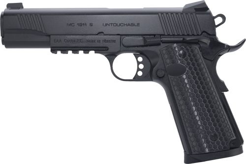 EAA Girsan 392060 MC1911 S Untouchable Full Size 45 ACP 8+1 5in Black Steel view 2