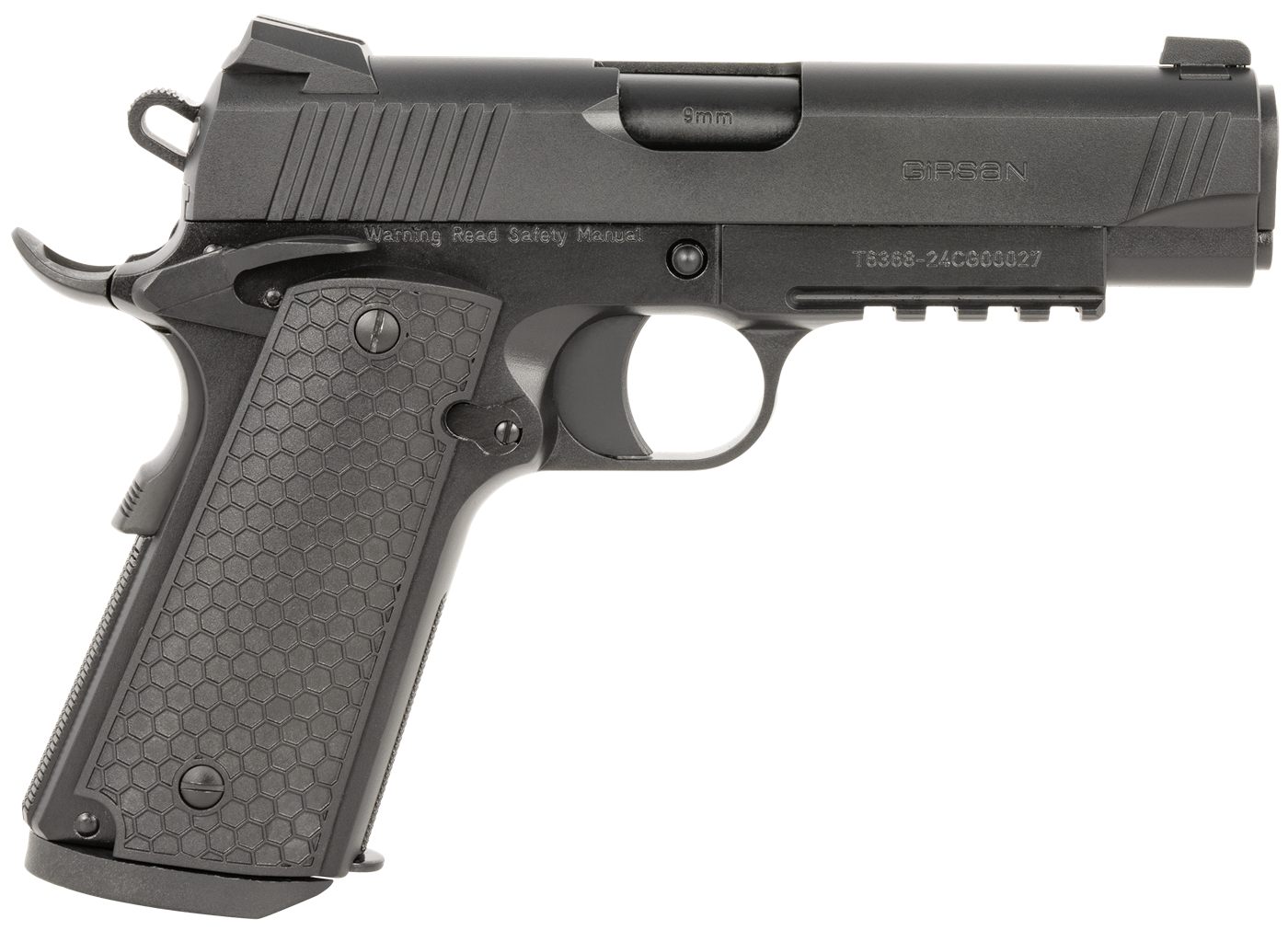EAA Girsan 392075 MC1911 C Untouchable Compact 9mm Luger 9+1 4.40in Black S