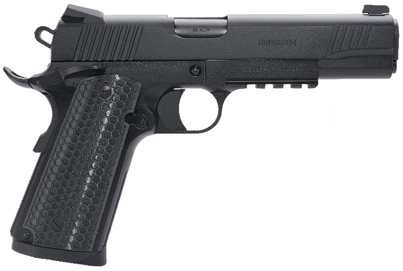 EAA Girsan 392061 MC1911 S Untouchable Full Size 9mm Luger 9+1 5in Black St