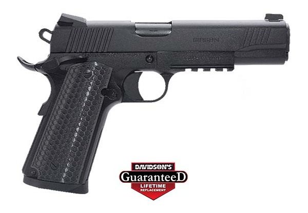 EAA Girsan 392061 MC1911 S Untouchable Full Size 9mm Luger 9+1 5in Black St view 2