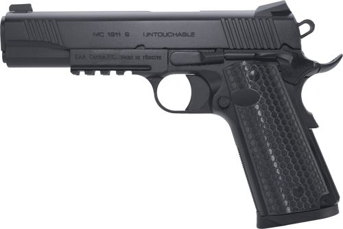 EAA Girsan 392061 MC1911 S Untouchable Full Size 9mm Luger 9+1 5in Black St view 3