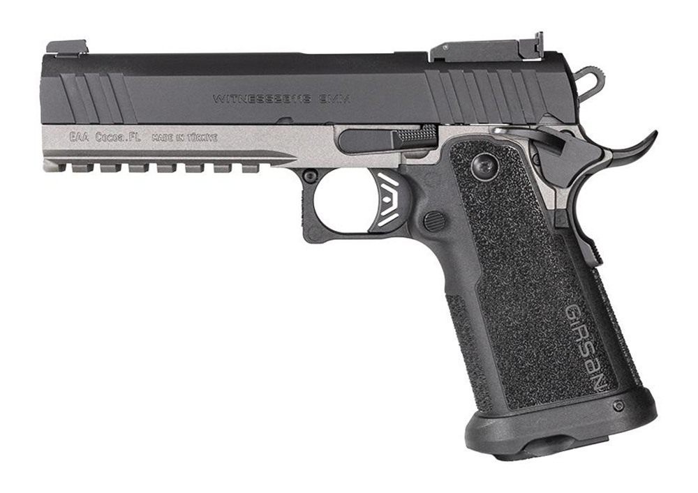 Girsan 395029 Witness2311 9mm Luger 20+1 5in Black Steel Barrel, Serrated S view 2