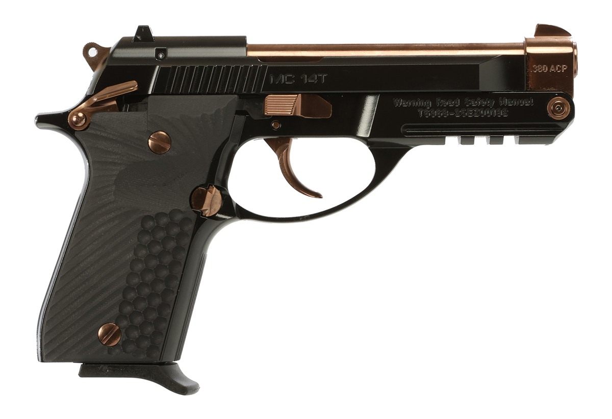 GIRSAN MC14T COLORWAY 380ACP G10 13RDS ROSE GOLD/GLOSS BLK