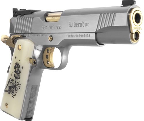 GIRSAN MC1911S LIBERADORE III 9MM SKELETON CHROME/GOLD 9RD view 2