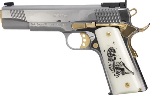 GIRSAN MC1911S LIBERADORE III 9MM SKELETON CHROME/GOLD 9RD view 4