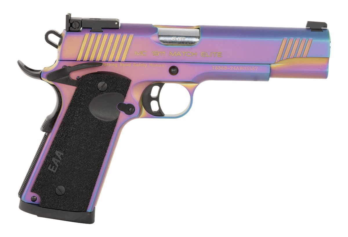 EAA Girsan 391091 MC1911 Full Size 45 ACP 8+1 5in Stainless Bull Barrel, Mu