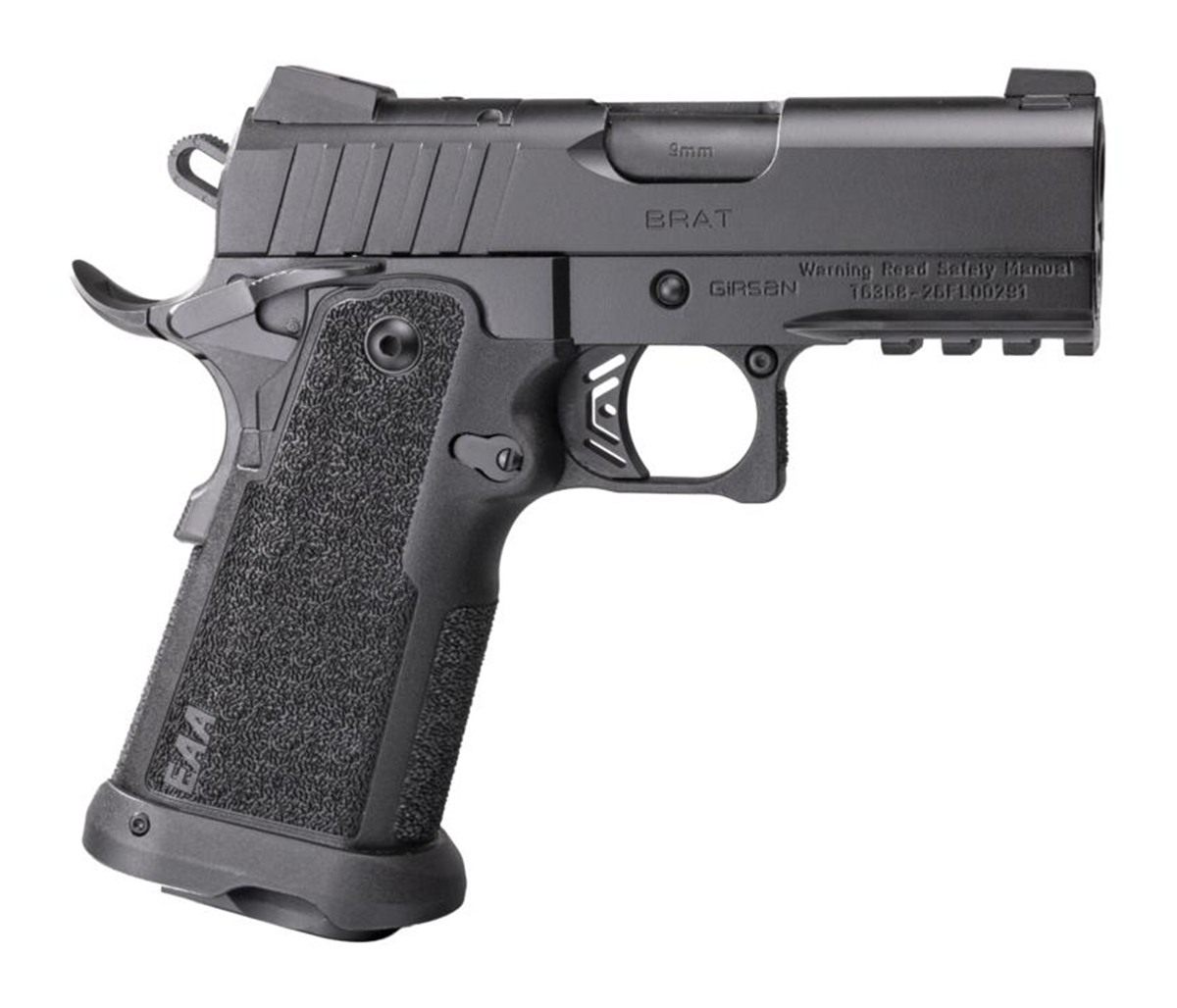 Girsan EAA Witness2311 Brat Optic Ready Handgun 9mm Luger 17rd Magazine 3.4