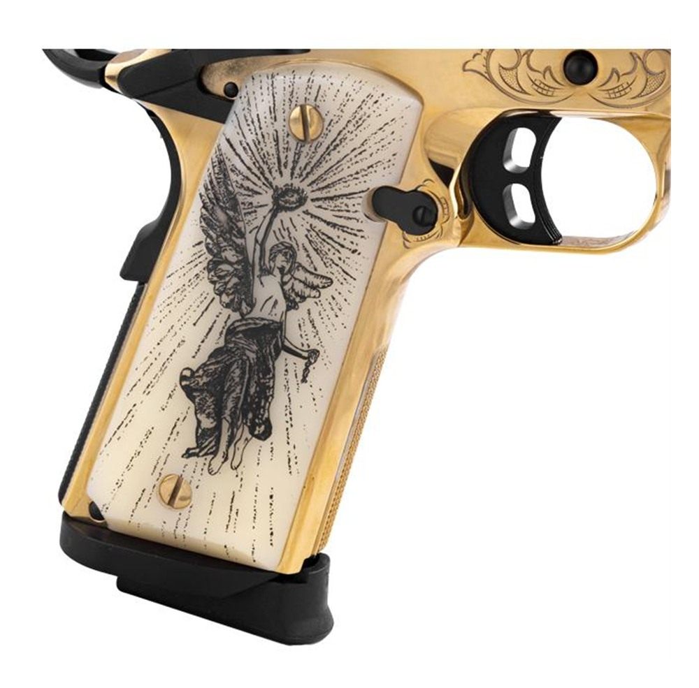 Girsan EAA MC1911 Gold Lux Handgun .38 Super 9rd Magazine 5in Barrel Engrav view 3