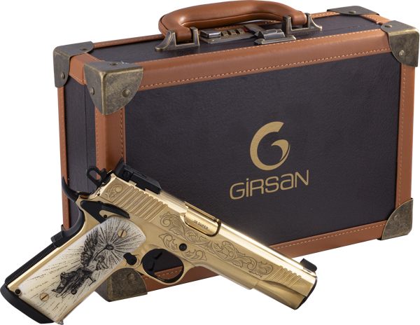 Girsan EAA MC1911 Gold Lux Handgun .38 Super 9rd Magazine 5in Barrel Engrav view 8