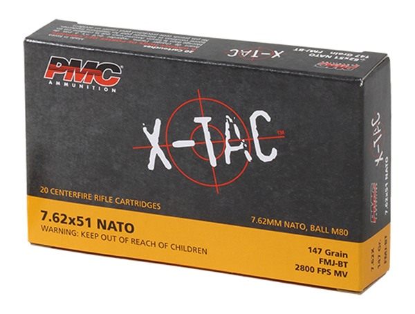 PMC Ammunition 762X X-Tac 147gr Full Metal Jacket Boat Tail 20 Per Box/25 C view 2