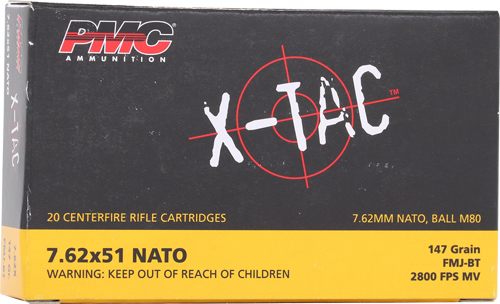PMC Ammunition 762X X-Tac 147gr Full Metal Jacket Boat Tail 20 Per Box/25 C view 3