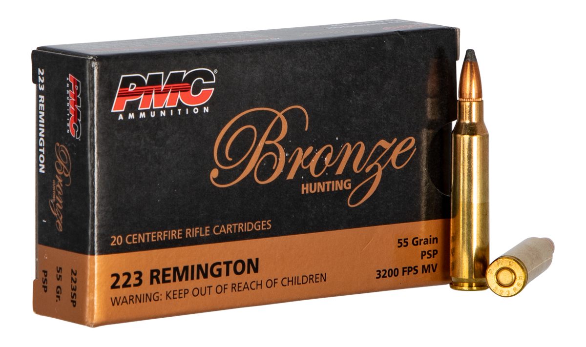 PMC Ammunition Bronze Hunting Rifle .223 Rem 55 gr SP 3200 fps 20/ct