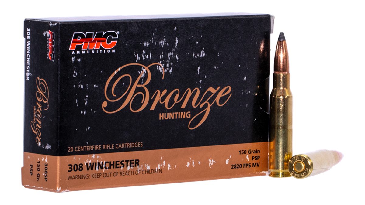 PMC 308SP Bronze 308 Win 150gr Pointed Soft 20 Per Box/10 Case