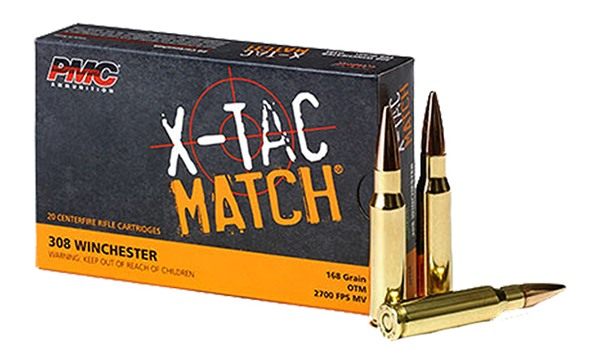 PMC X-TAC MATCH Rifle Ammunition .308 Win 168 gr OTM 2700 fps - 20/box view 2