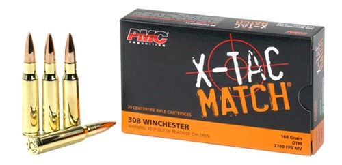 PMC X-TAC MATCH Rifle Ammunition .308 Win 168 gr OTM 2700 fps - 20/box view 4