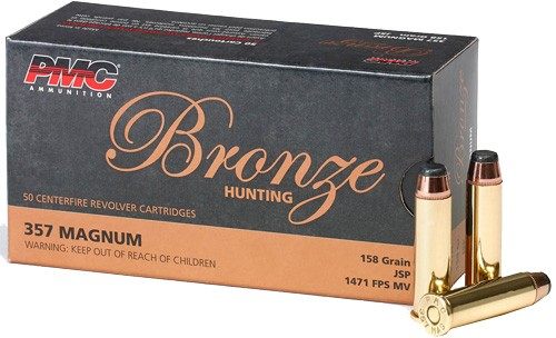 PMC Ammunition 357A Bronze 357 Mag 158gr Jacketed Soft Point 50 Per Box/20 view 3