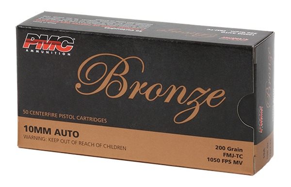 PMC Ammunition 10A Bronze 10mmAuto 200gr Full Metal Jacket Truncated Cone 5 view 2