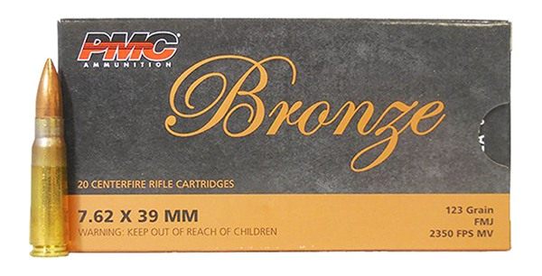 PMC 762A Bronze 7.62x39mm 123gr Full Metal Jacket 20 Per Box/25 Case view 2