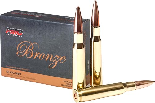 PMC 50A Bronze 50BMG 660gr Full Metal Jacket Boat Tail 10 Per Box/20 Case view 3