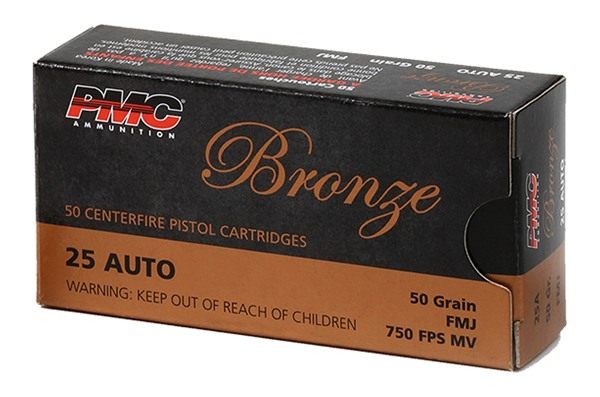 PMC Ammunition 25A Bronze 50gr Full Metal Jacket 50 Per Box/20 Case view 2
