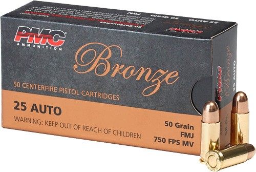 PMC Ammunition 25A Bronze 50gr Full Metal Jacket 50 Per Box/20 Case view 3