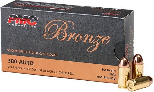 PMC Ammunition 380A Bronze 90gr Full Metal Jacket 50 Per Box/20 Case view 3