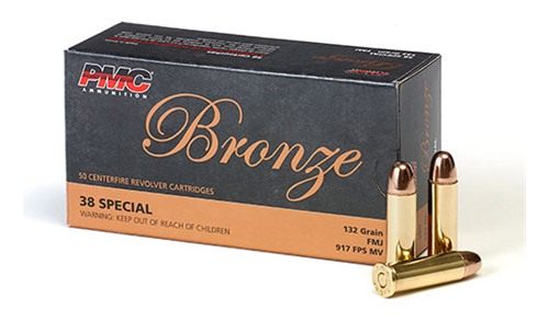 PMC Ammunition 38G Bronze 38 Special 132gr Full Metal Jacket 50 Per Box/20 view 4