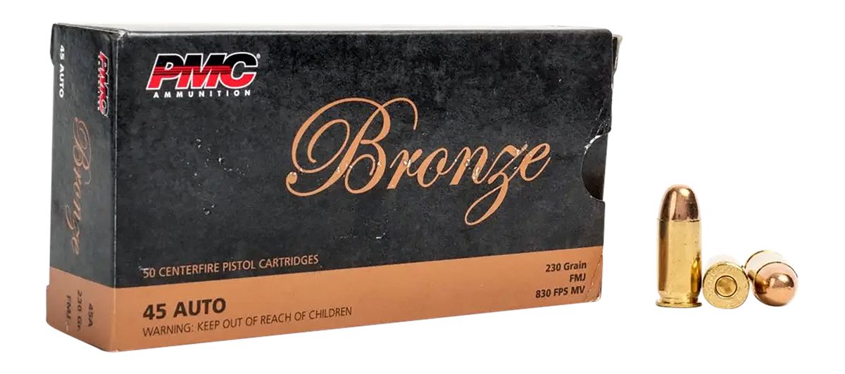PMC 45A Bronze 230gr Full Metal Jacket 50 Per Box/20 Case