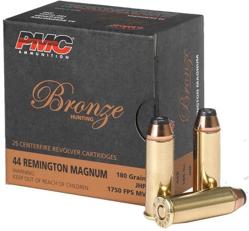 PMC 44B Bronze 44 RemMag 180gr Jacketed Hollow Point 25 Per Box/20 Case view 2