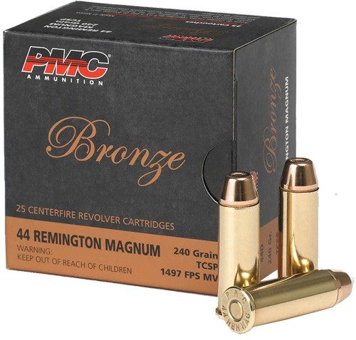 PMC Ammunition 44D Bronze 44 RemMag 240gr Truncated Cone Soft Point 25 Per view 2