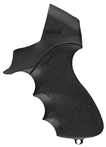 Hogue 05014 OverMolded Tamer Black Rubber Pistol Grip with Finger Grooves f