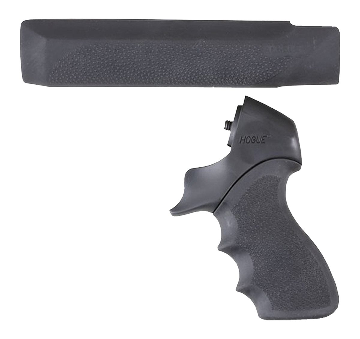 Hogue Combat Grips 05015 OverMolded Tamer Pistol Forend Black Rubber with F