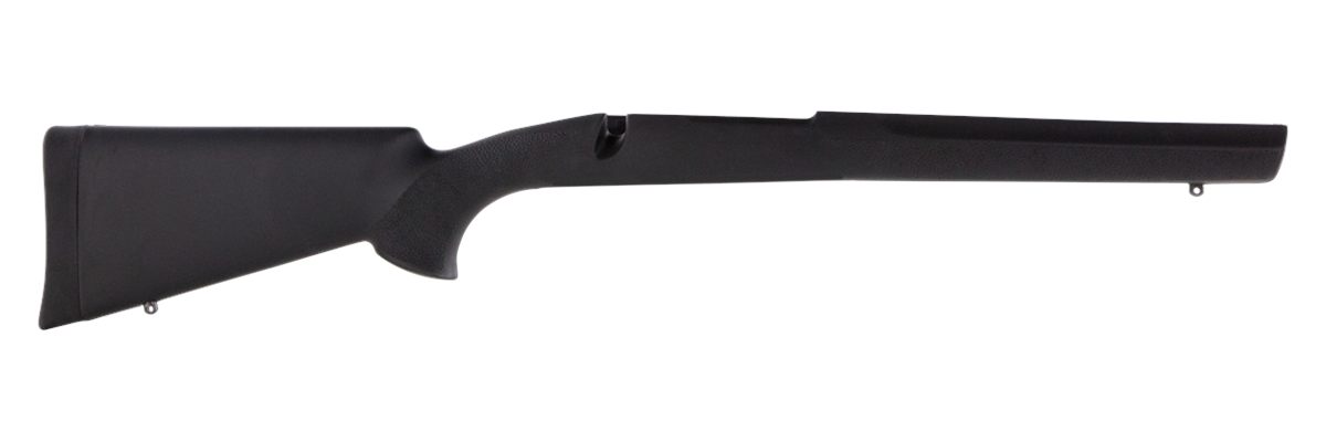 Hogue Combat Grips 07001 OverMolded Aluminum Pillar Bedded Black Synthetic