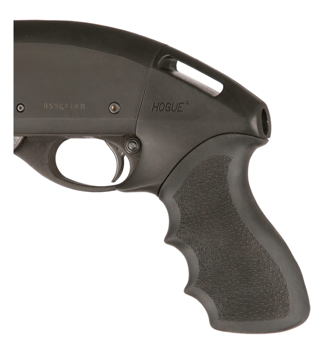 Hogue Combat Grips 08714 Tamer Black Rubber Pistol with Finger Grooves for