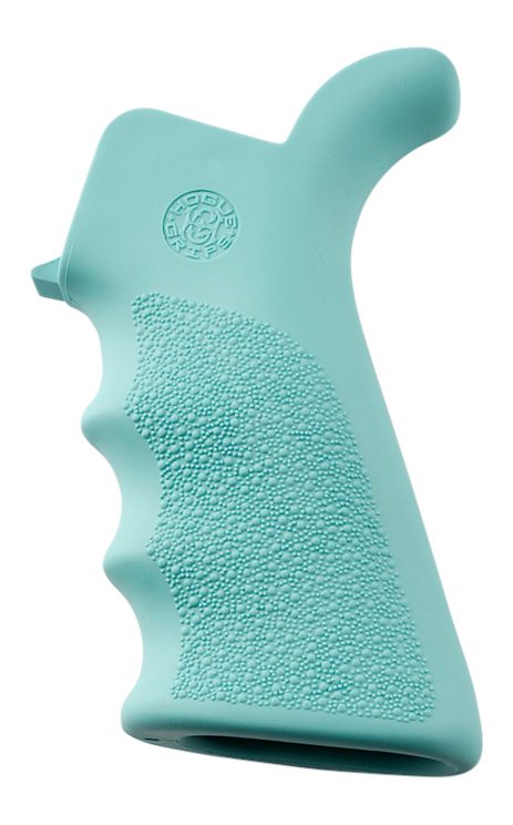 Hogue Combat Grips 13024 OverMolded Beavertail Cobblestone Aqua Blue with F