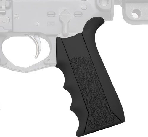 Hogue 13040 Modular Overmolded Black Rubber Pistol Grip with Finger Grooves view 2